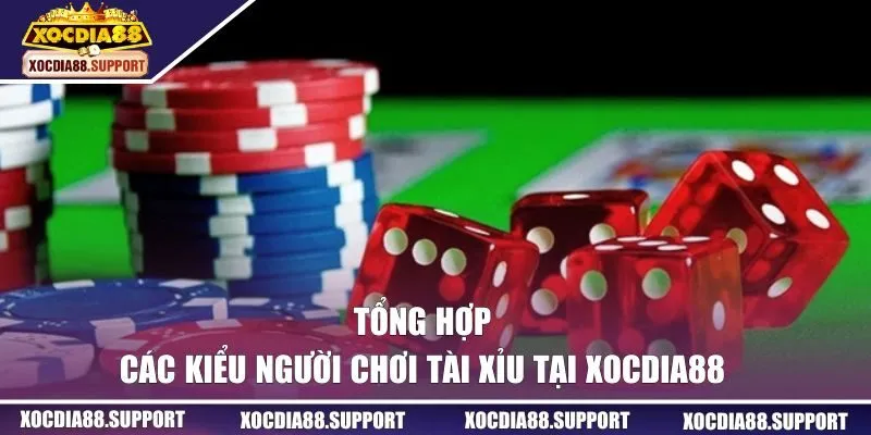 Tổng hợp các kiểu người chơi tài xỉu tại XOCDIA88 