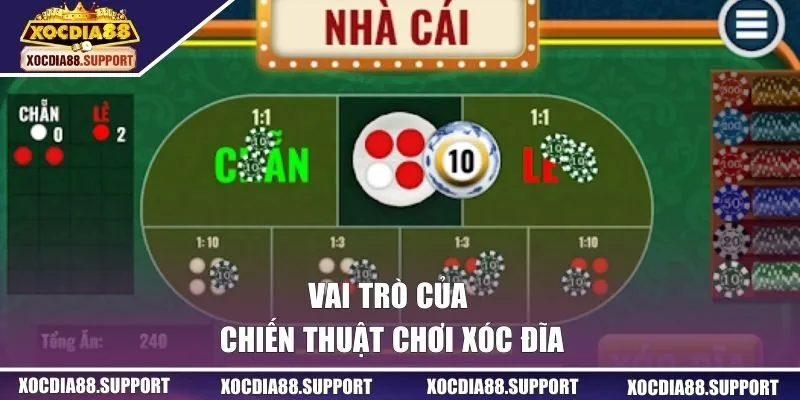 Vai trò của chiến thuật chơi xóc đĩa